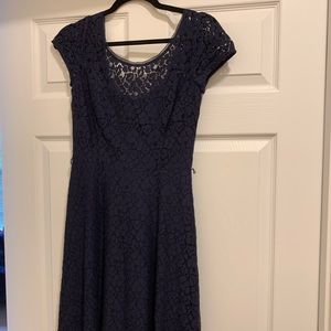WHBM navy lace dress size 0